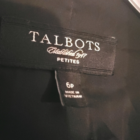 FLASH SALE 🔥 Talbots 100% Wool Black Blazer Jacket Sz 6 Petite - Picture 2 of 12